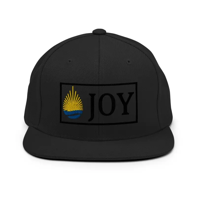 Black no fill snapback